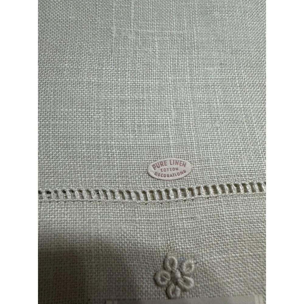 Vtg Paragon Needlecraft Hand Embroidered Linen Napkins & Place Mats Set of 8 MCM
